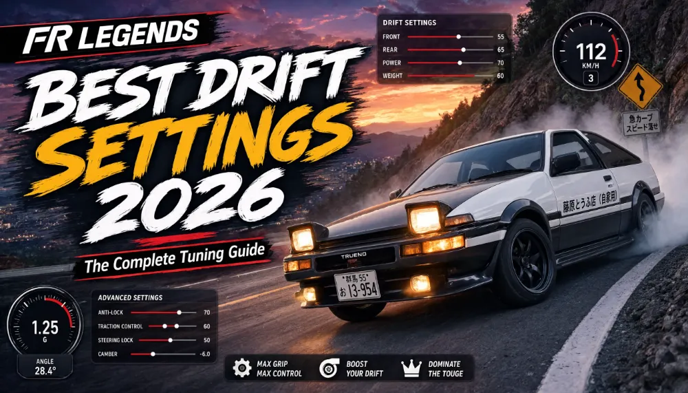 FR Legends Best Drift Settings 2026: The Complete Tuning Guide